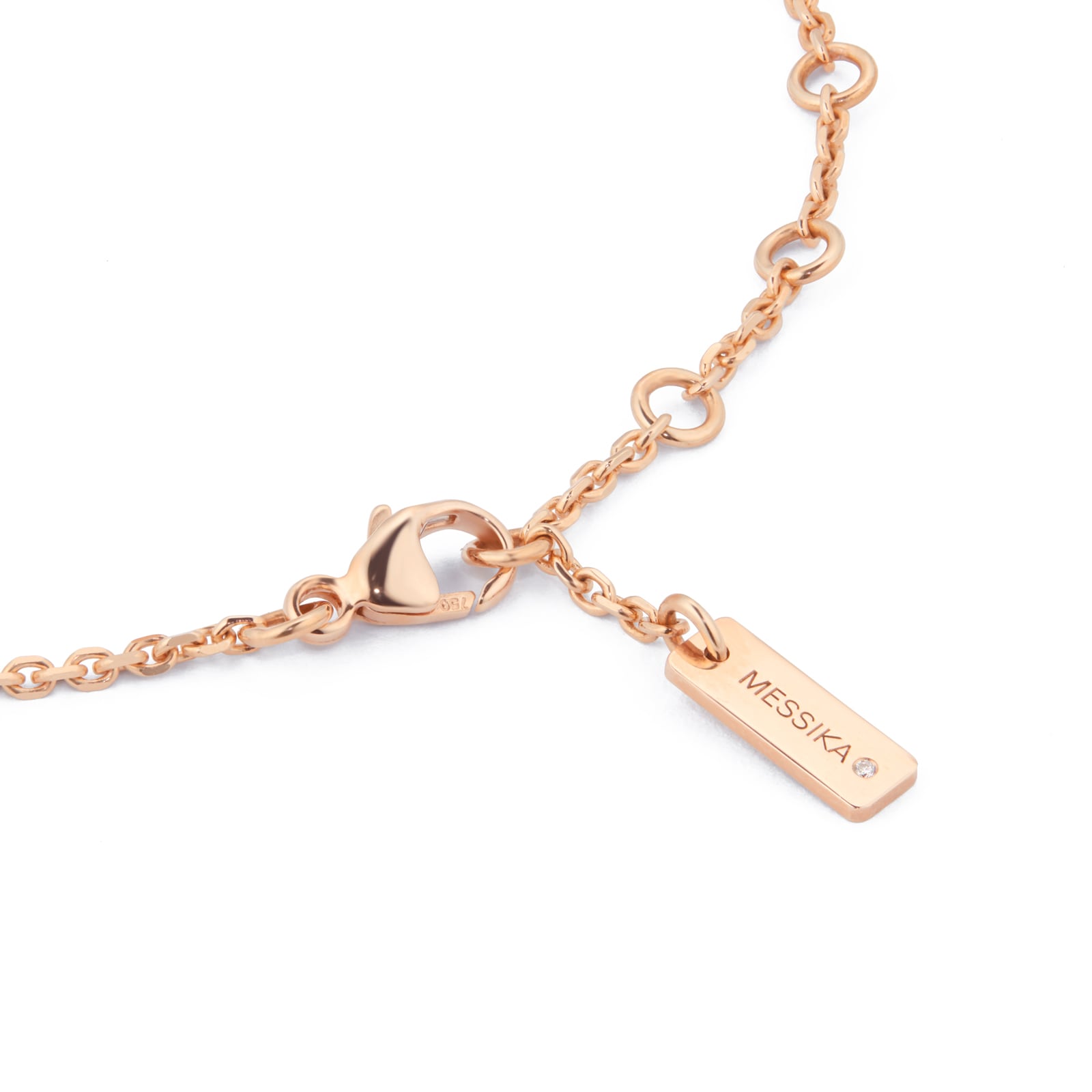 Messika 18ct Rose Gold PM White Mother Of Pearl Lucky Move 0.18cttw Diamond Bracelet Messika 18ct Rose Gold PM White Mother Of Pearl Lucky Move 0.18cttw Diamond Bracelet