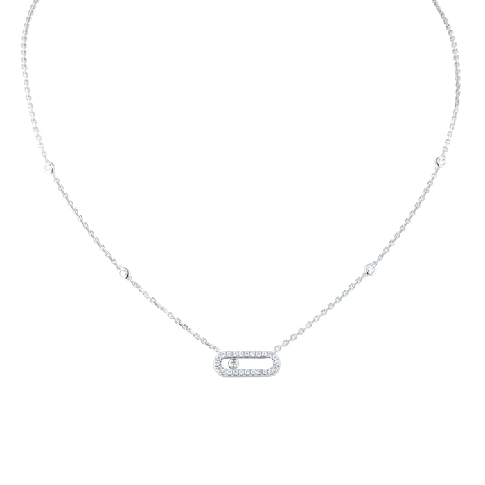 Messika 18ct White Gold Move Classique 0.22cttw Diamond Necklace