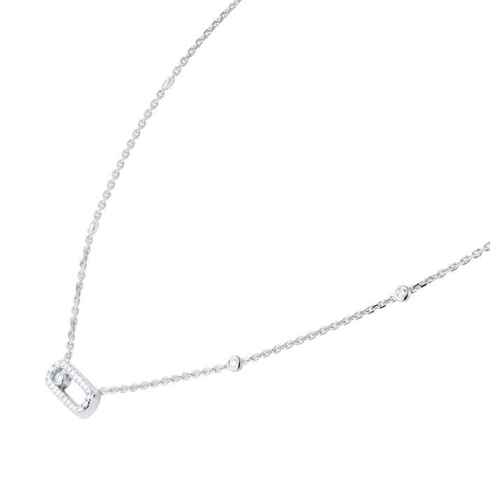 Messika 18ct White Gold Move Classique 0.22cttw Diamond Necklace