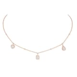Messika 18k Rose Gold 0.76cttw Diamond My Twin Trio Necklace