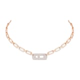 Messika 18k Rose Gold 0.79cttw Diamond My Move Necklace 45cm