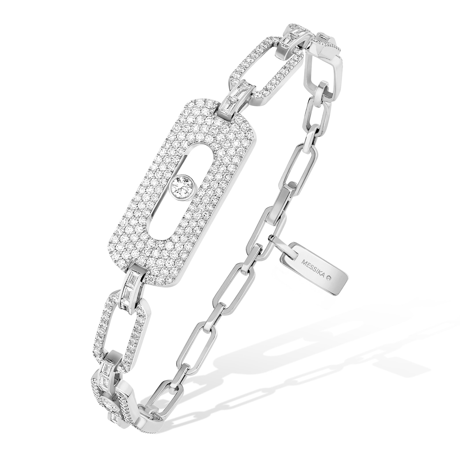 Messika 18k White Gold 1.94cttw Diamond My Move Bracelet 14-18cm Messika 18k White Gold 1.94cttw Diamond My Move Bracelet 14-18cm