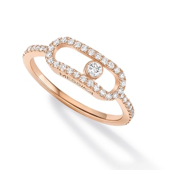 Messika 18k Rose Gold 0.31cttw Diamond Move Uno Ring Size 6.75 Messika 18k Rose Gold 0.31cttw Diamond Move Uno Ring Size 6.75