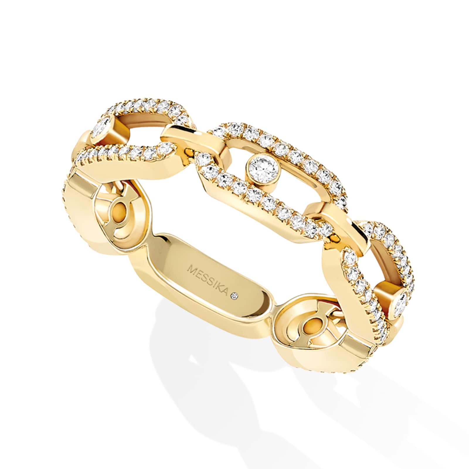 Messika 18k Yellow Gold 0.43cttw Diamond Move Uno Multi Ring Size 6.75