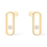 Messika 18ct Yellow Gold Move Uno 0.16ct Diamond Stud Earrings