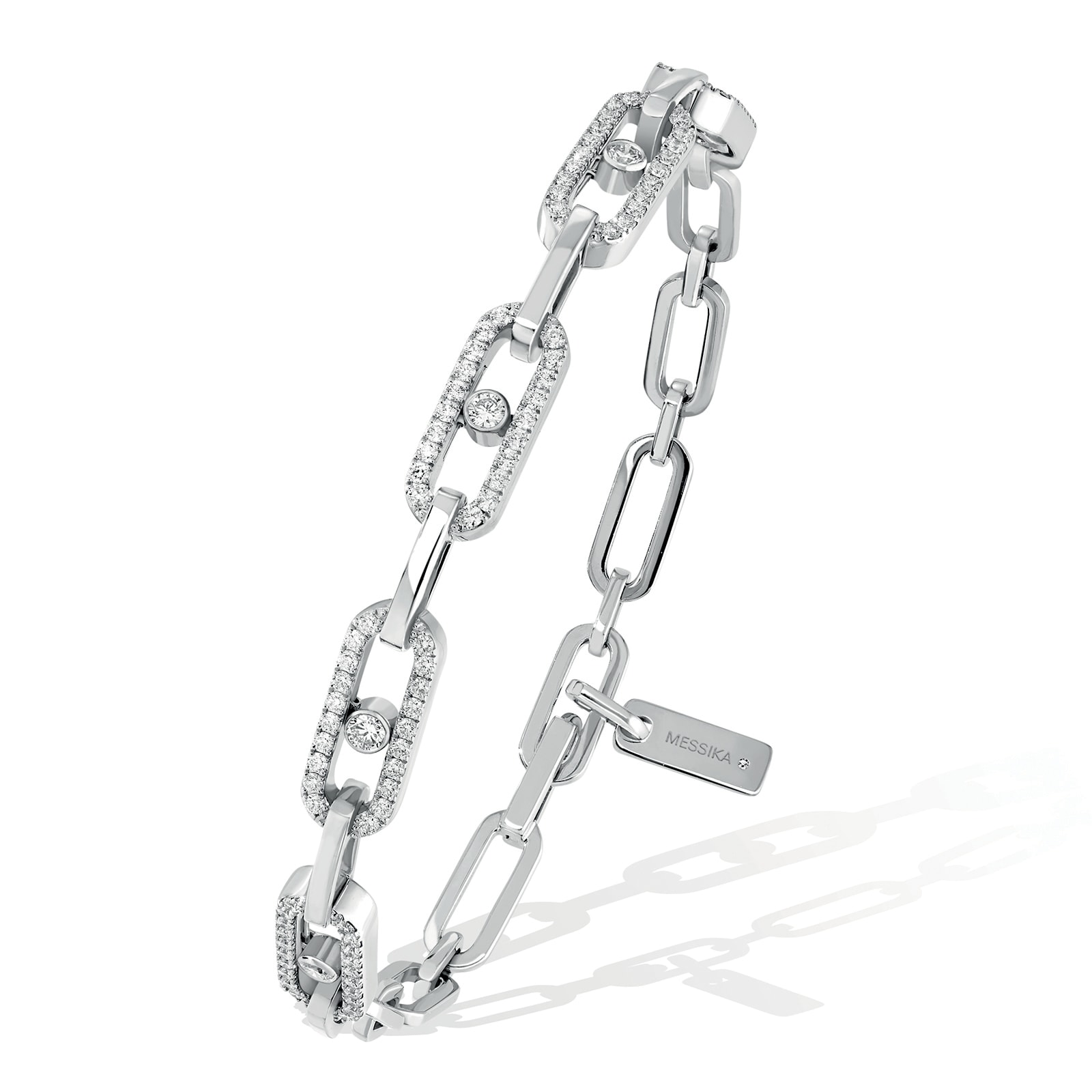 Messika 18k White Gold 0.82cttw Diamond Move Uno Multi Bracelet 15-18cm Messika 18k White Gold 0.82cttw Diamond Move Uno Multi Bracelet 15-18cm