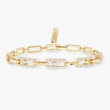 Messika 18k Yellow Gold 0.82cttw Diamond Move Uno Multi Bracelet 15-18cm