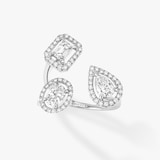 Messika 18ct White Gold 1.80ct Diamond My Twin Trilogy Ring - Ring Size M