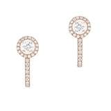Messika 18ct Rose Gold 0.92ct Lucky Move Earrings