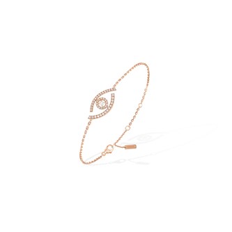 Messika 18k Rose Gold 0.22cttw Diamond Lucky Eye Bracelet