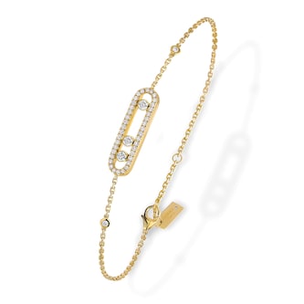 Messika 18k Yellow Gold 0.30cttw Pave Diamond Baby Move Bracelet 18.5cm Messika 18k Yellow Gold 0.30cttw Pave Diamond Baby Move Bracelet 18.5cm