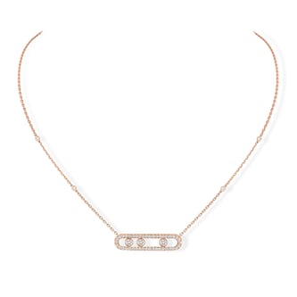Messika 18k Rose Gold 0.70cttw Diamond Move Necklace 45cm Messika 18k Rose Gold 0.70cttw Diamond Move Necklace 45cm