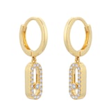 Messika 18ct Yellow Gold Move Uno 0.19cttw Diamond Drop Earrings