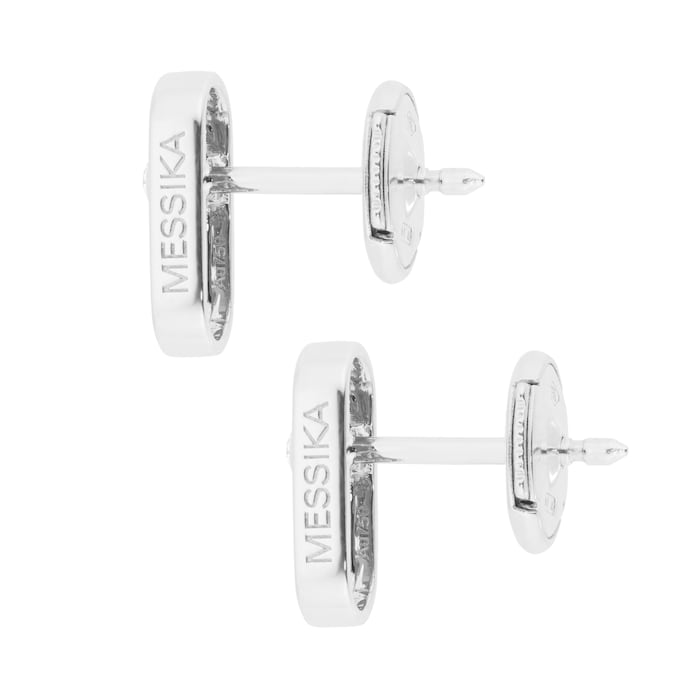 Messika 18ct White Gold Move Uno 0.03cttw Diamond Stud Earrings