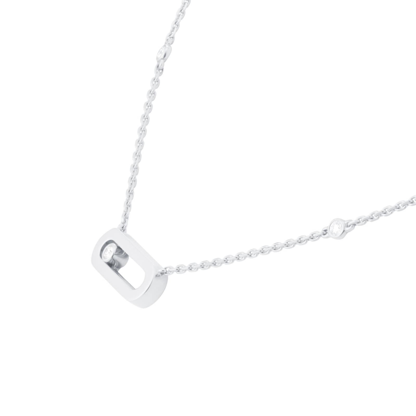 Messika 18k White Gold 0.10cttw Diamond Move Uno Necklace