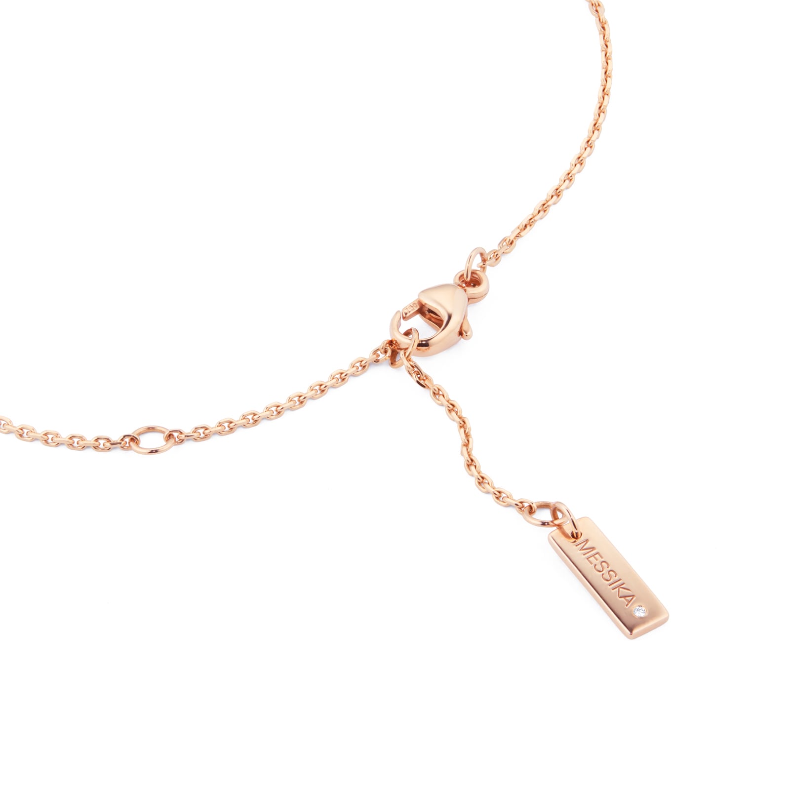 Messika 18ct Rose Gold Move Uno 0.10cttw Diamond Necklace Messika 18ct Rose Gold Move Uno 0.10cttw Diamond Necklace