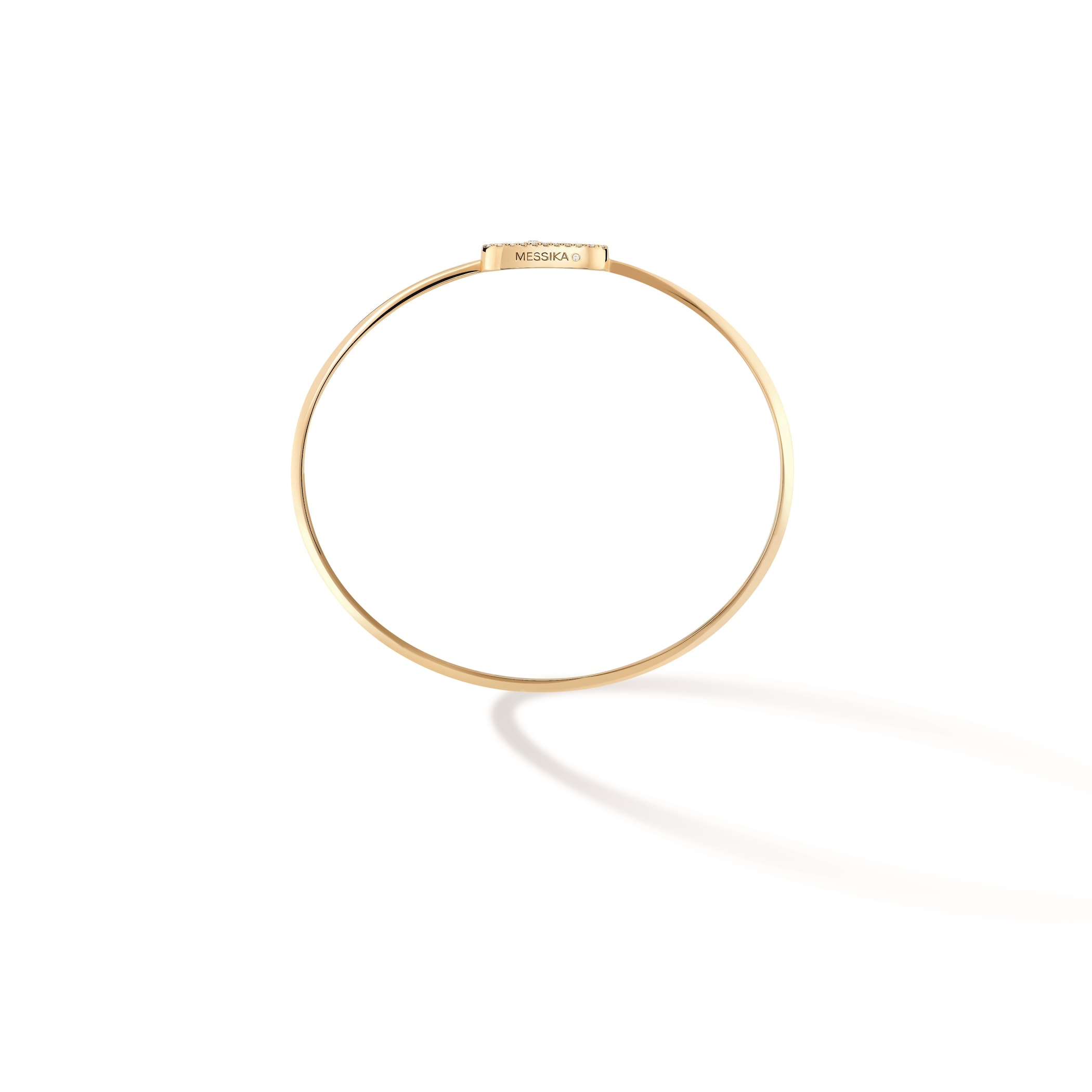 Messika 18ct Yellow Gold Move Uno Pavé 0.14cttw Diamond Bangle Messika 18ct Yellow Gold Move Uno Pavé 0.14cttw Diamond Bangle