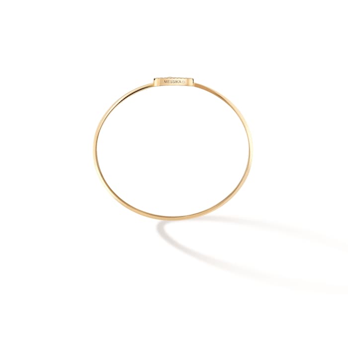 Messika 18ct Yellow Gold Move Uno Pavé 0.14cttw Diamond Bangle