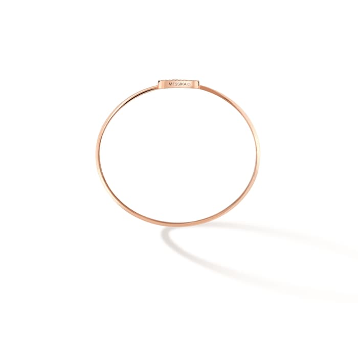 Messika 18ct Rose Gold Move Uno Pavé 0.14cttw Diamond Bangle