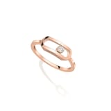 Messika 18ct Rose Gold Move Uno 0.06cttw Diamond Ring