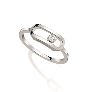 Messika 18ct White Gold Move Uno 0.06cttw Diamond Ring