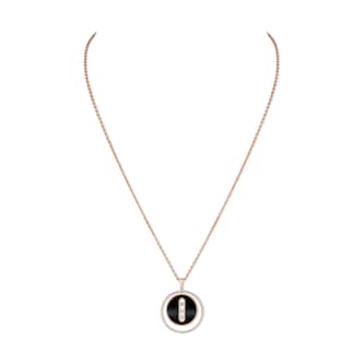MESSIKA 18k Rose Gold 0.38cttw Diamond Lucky Move Onyx Large Pendant 69cm MESSIKA 18k Rose Gold 0.38cttw Diamond Lucky Move Onyx Large Pendant 69cm
