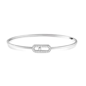 MESSIKA 18k White Gold 0.18cttw Diamond Move Uno Flex Bracelet MESSIKA 18k White Gold 0.18cttw Diamond Move Uno Flex Bracelet