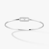 MESSIKA 18k White Gold 0.18cttw Diamond Move Uno Flex Bracelet