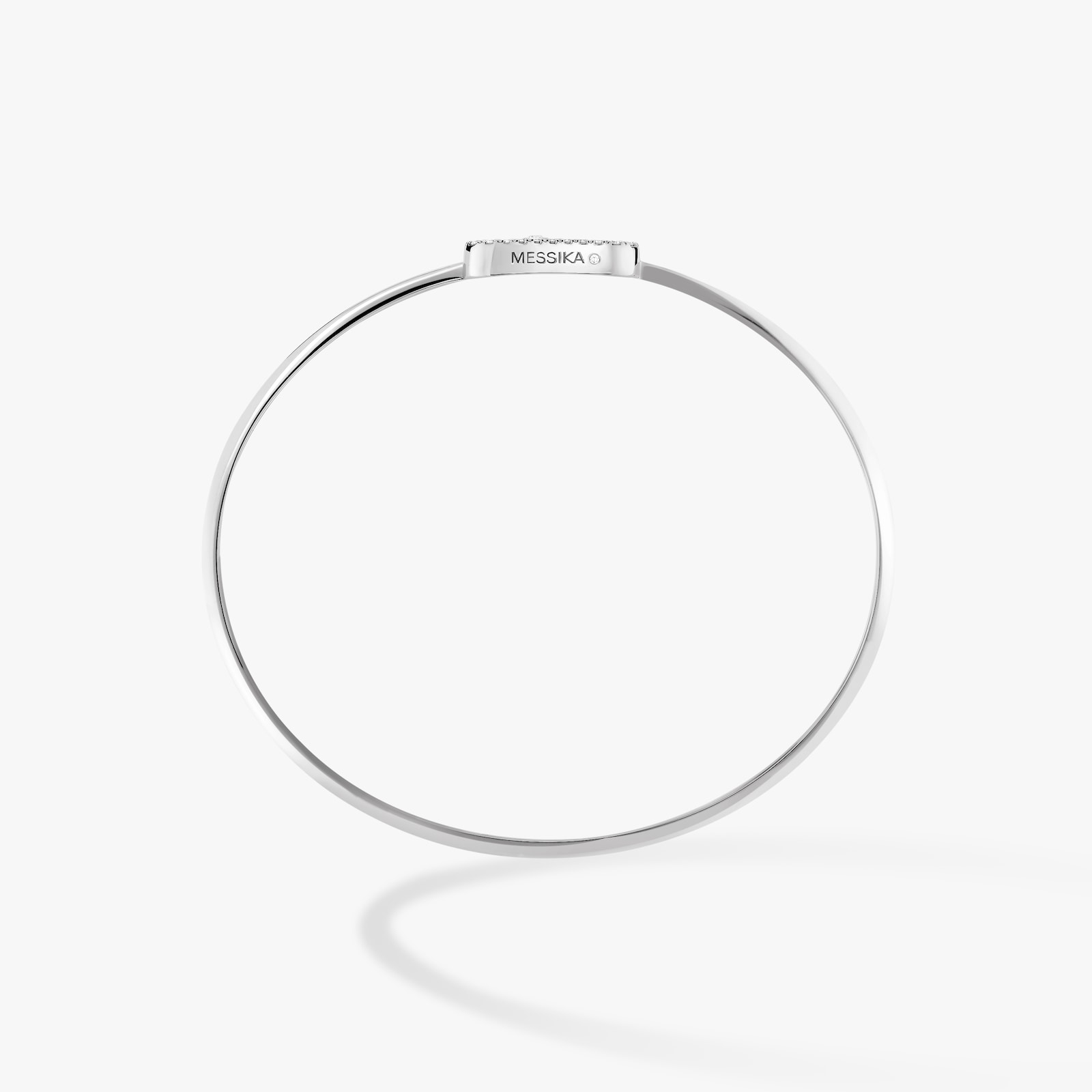 MESSIKA 18k White Gold 0.18cttw Diamond Move Uno Flex Bracelet