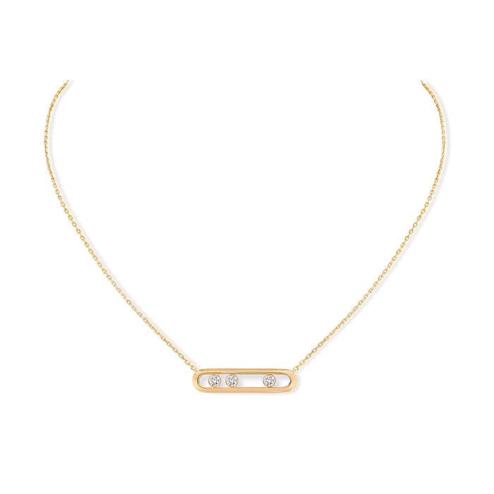 Messika 18k Yellow Gold 0.08cttw Diamond Move Necklace 45cm