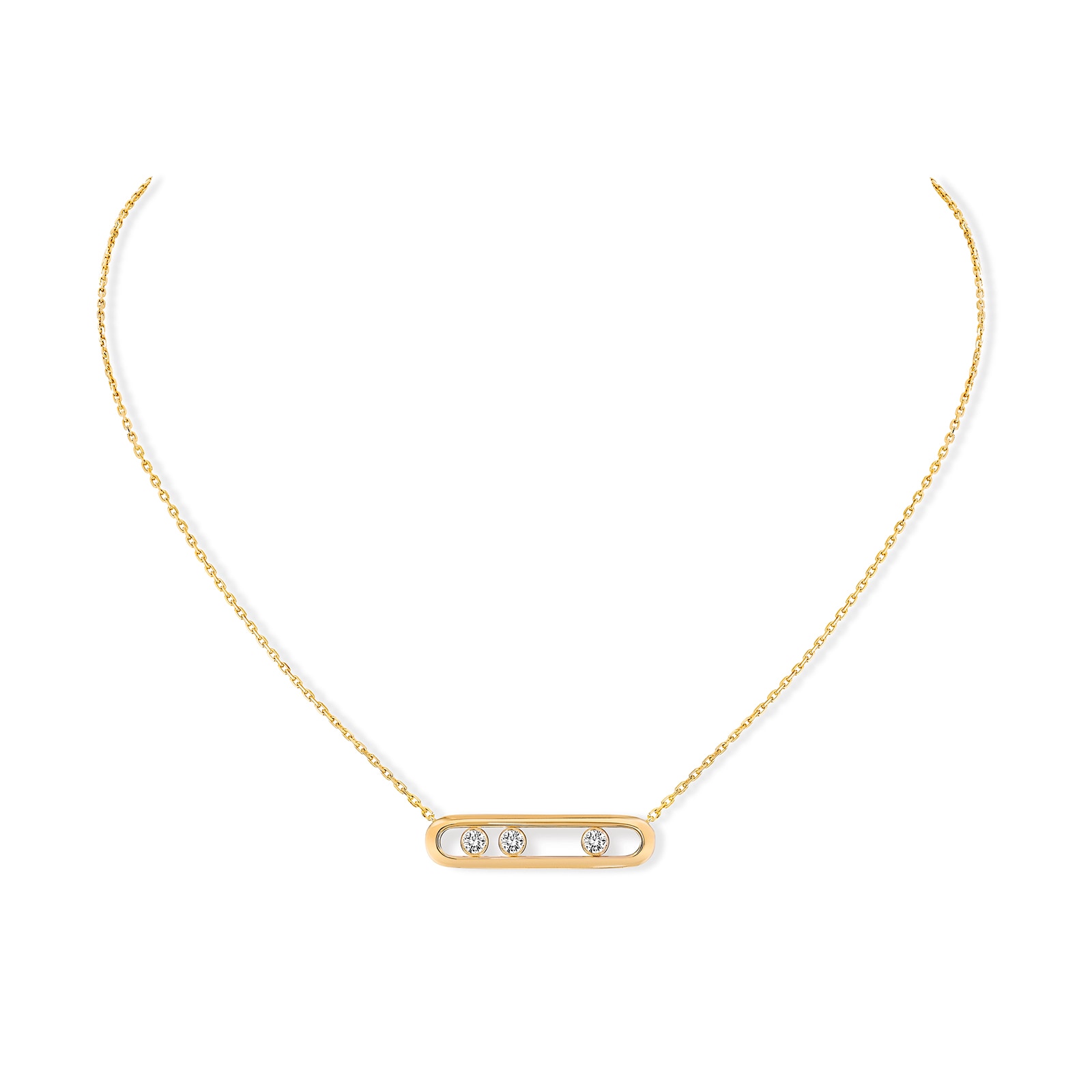 Messika 18k Yellow Gold 0.08cttw Diamond Move Necklace 45cm Messika 18k Yellow Gold 0.08cttw Diamond Move Necklace 45cm