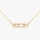 Messika 18k Yellow Gold 0.08cttw Diamond Move Necklace 45cm