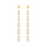 Messika 18k Yellow Gold 1.45cttw Diamond Move Uno Multi Drop Earrings