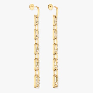 Messika 18k Yellow Gold 1.45cttw Diamond Move Uno Multi Drop Earrings