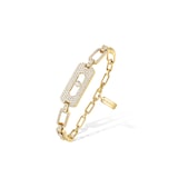 Messika 18k Yellow Gold 1.94cttw Diamond My Move Chain Bracelet 14-18cm