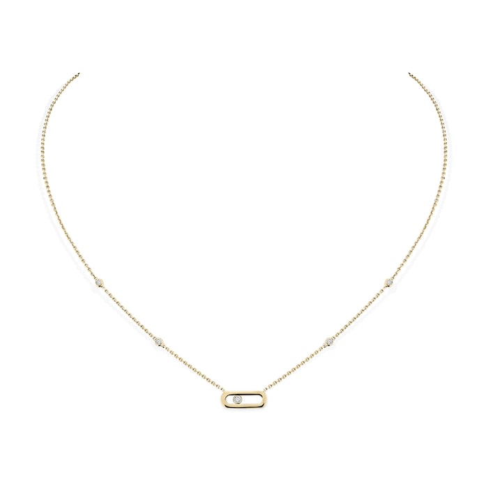 Messika 18ct Yellow Gold Move Uno 0.10ct Diamond Necklace