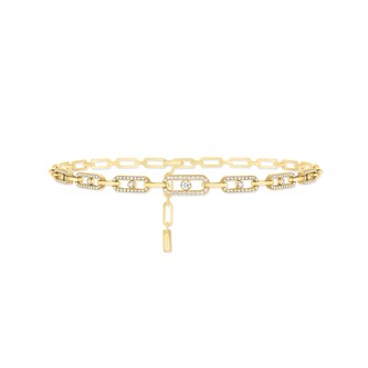 Messika 18k Yellow Gold 1.70cttw Diamond Move Uno Multi Choker Necklace Messika 18k Yellow Gold 1.70cttw Diamond Move Uno Multi Choker Necklace