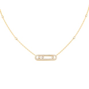 Messika 18ct Yellow Gold Move Classique 0.32cttw Diamond Necklace