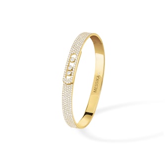 Messika 18k Yellow Gold 2.29cttw Pave Diamond Move Noa 6mm Bangle
