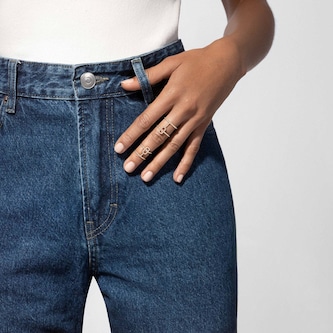 Messika 18k Yellow Gold 0.95cttw Diamond Move Uno Double Ring Size 6.75 Messika 18k Yellow Gold 0.95cttw Diamond Move Uno Double Ring Size 6.75