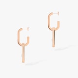 Messika 18k Rose Gold 0.88cttw Diamond Move Link Drop Earrings