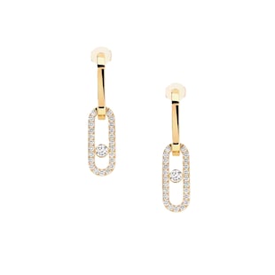 Messika 18ct Yellow Gold Move Link 0.85ct Diamond Drop Earrings