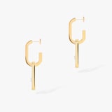 Messika 18k Yellow Gold 0.88cttw Diamond Move Link Drop Earrings