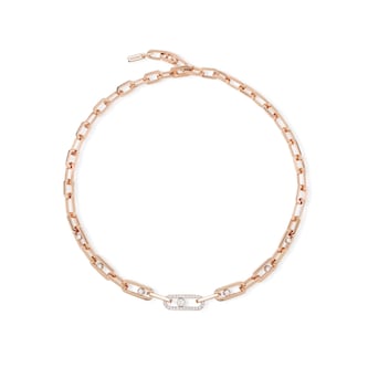 Messika 18k Rose Gold 1.11cttw Diamond Move Link Necklace 45cm Messika 18k Rose Gold 1.11cttw Diamond Move Link Necklace 45cm