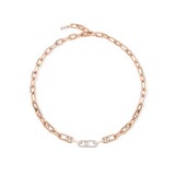 Messika 18k Rose Gold 1.11cttw Diamond Move Link Necklace 45cm