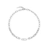 Messika 18k White Gold 1.11cttw Diamond Move Link Necklace 45cm