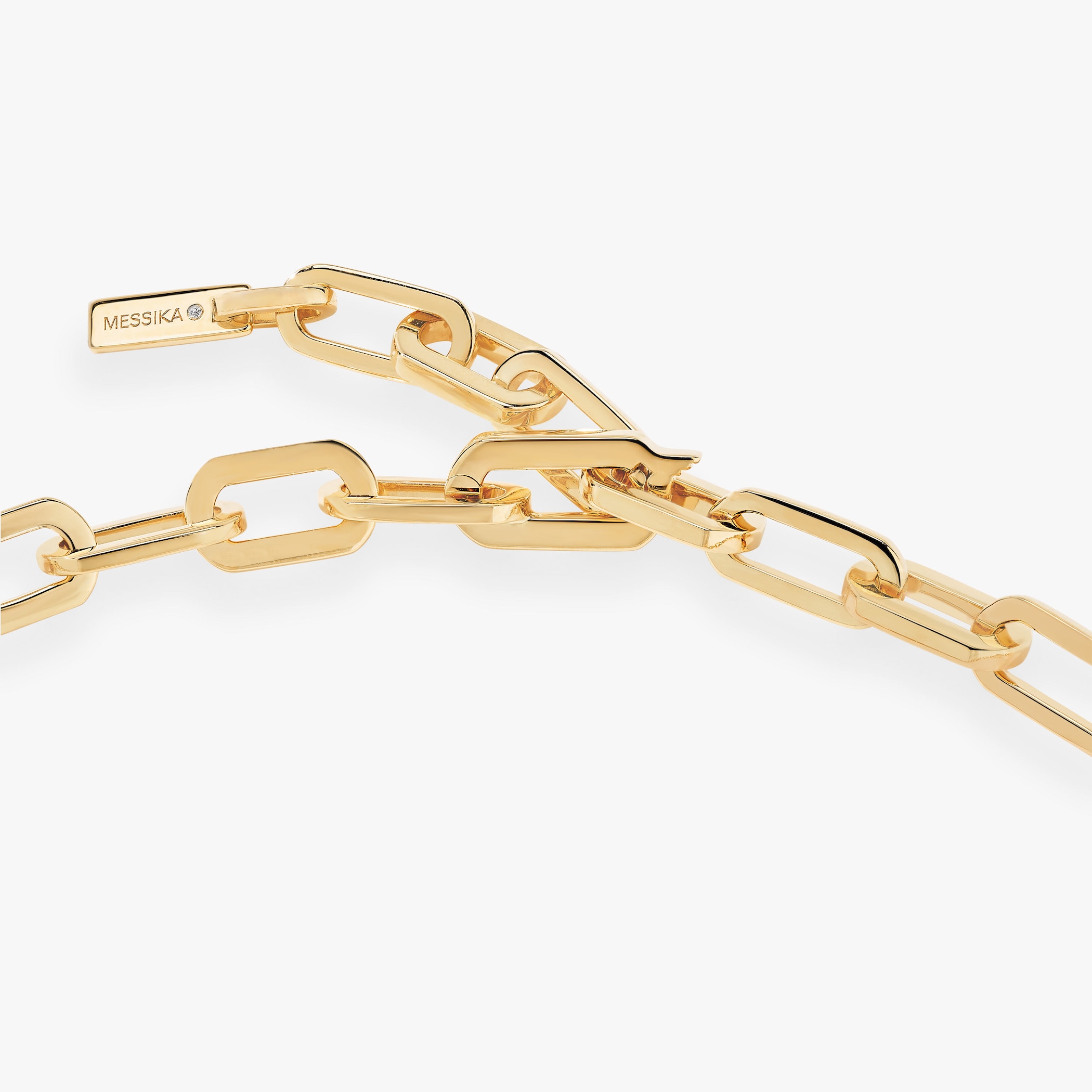 Messika 18ct Yellow Gold Move Link 1.10ct Diamond Necklace