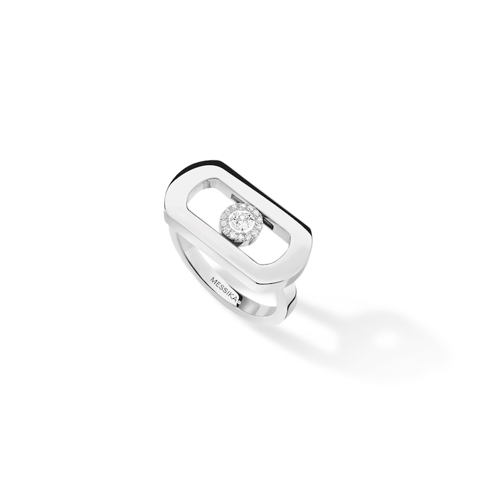 Messika 18k White Gold 0.11cttw Diamond So Move Ring Size 6.75