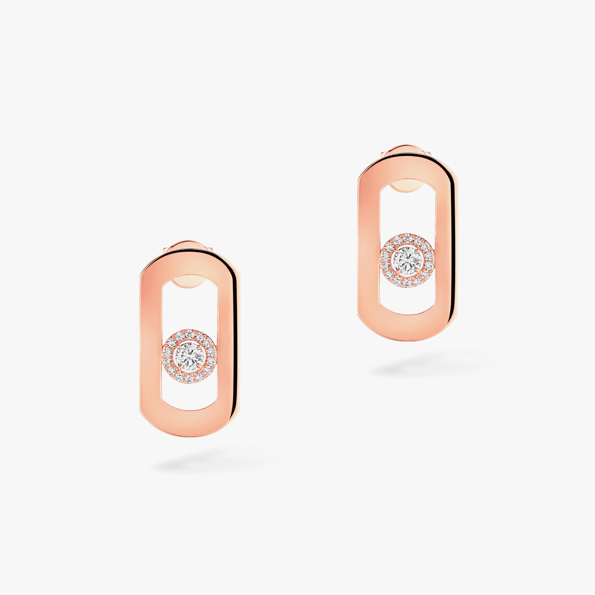 Messika 18k Rose Gold 0.23cttw Diamond So Move Earrings Messika 18k Rose Gold 0.23cttw Diamond So Move Earrings