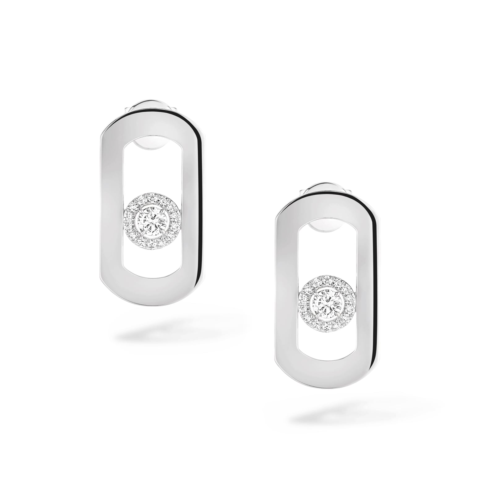 Messika 18ct White Gold So Move 0.23cttw Diamond Earrings